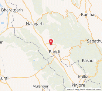 Map of Baddi, Himachal Pradesh