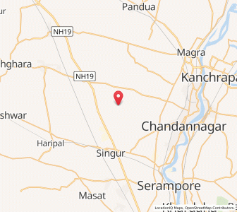 Map of Badinan, West Bengal