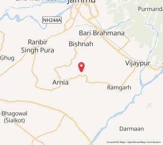 Map of Badipur Salarian, Kashmir