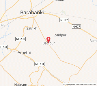 Map of Badipur, Uttar Pradesh