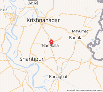 Map of Badkulla, West Bengal