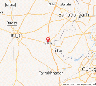 Map of Badli, Haryana