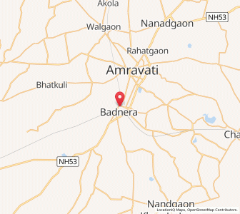 Map of Badnera, Maharashtra