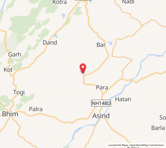 Map of Badnor, Rajasthan