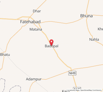 Map of Badopal, Haryana