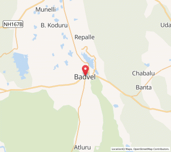 Map of Badvel, Andhra Pradesh