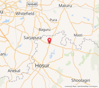 Map of Bagalur, Tamil Nadu
