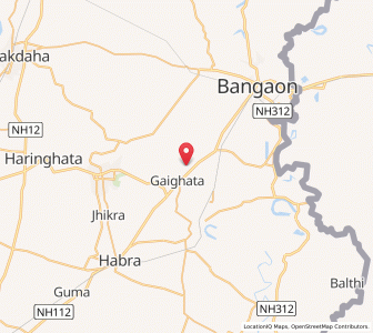 Map of Bagchara, West Bengal