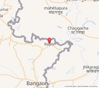 Map of Bagdaha, West Bengal