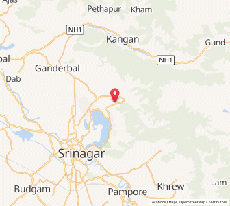 Map of Bagh Chandpura, Kashmir