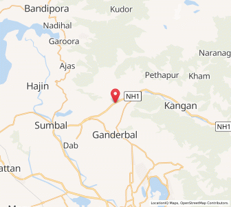 Map of Bagh-i-Mahanand, Kashmir
