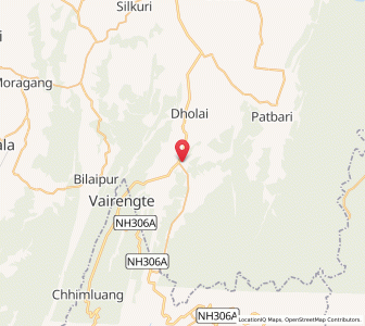 Map of Bagha Bazar, Assam