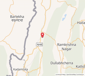 Map of Baghadahar, Assam