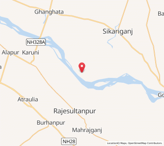 Map of Baghar, Uttar Pradesh