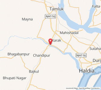 Map of Baghdoba, West Bengal