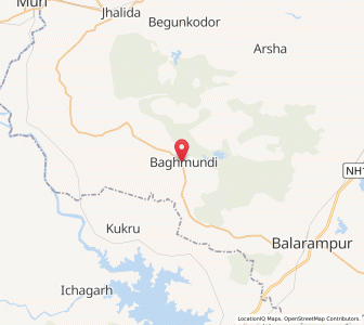 Map of Baghmundi, West Bengal