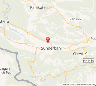 Map of Bagila, Kashmir