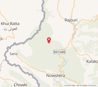Map of Bagla, Kashmir