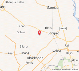Map of Bagru, Haryana