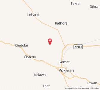 Map of Bagusar Kuan, Rajasthan