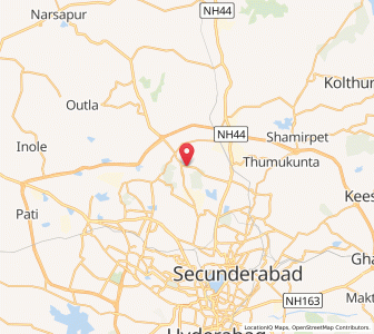 Map of Bahadurpalli, Andhra Pradesh