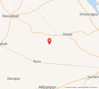 Map of Bahaipur, Uttar Pradesh