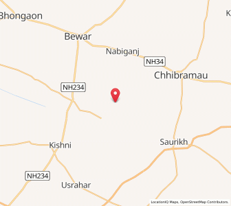 Map of Baharapur Bara, Uttar Pradesh