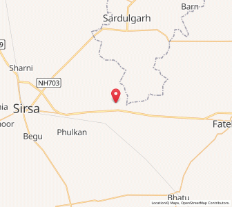 Map of Bahauddin, Haryana