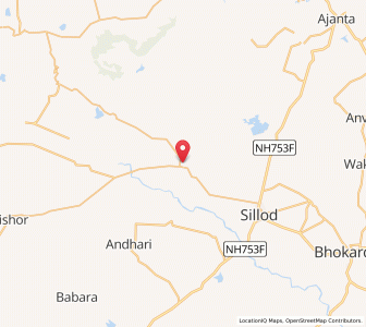Map of Bahradi, Maharashtra
