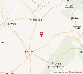 Map of Bahrol, Madhya Pradesh