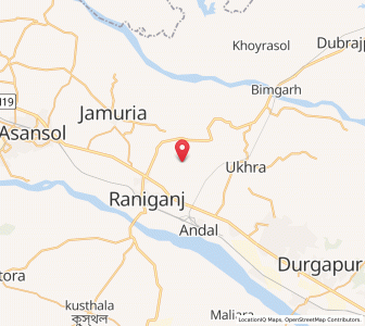 Map of Bahula, West Bengal