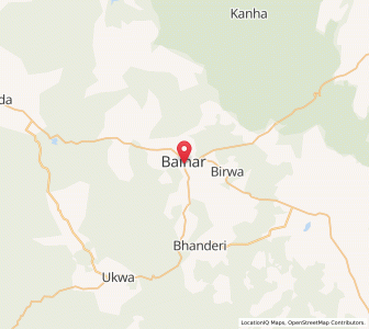 Map of Baihar, Madhya Pradesh