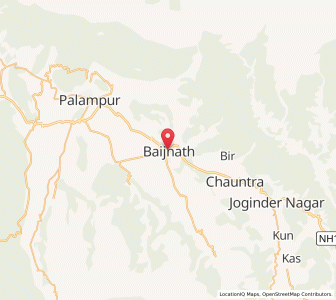 Map of Baijnath, Himachal Pradesh
