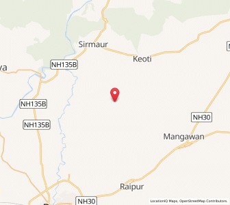 Map of Baikanthpur, Madhya Pradesh