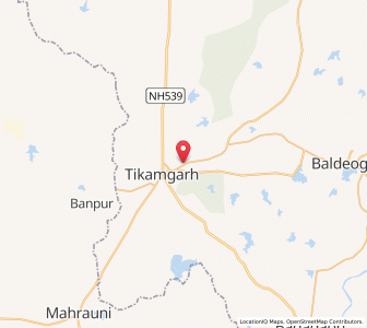 Map of Baikunthi, Madhya Pradesh