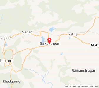 Map of Baikunthpur, Bihar