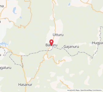 Map of Bailur, Karnataka