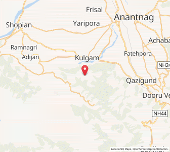 Map of Bainmul, Kashmir