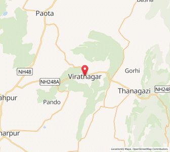 Map of Bairat, Rajasthan