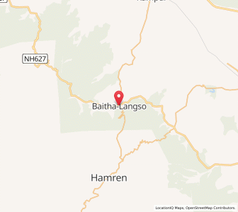 Map of Baitha Langso, Assam