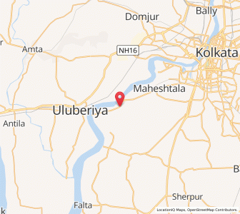 Map of Baj Baj, West Bengal