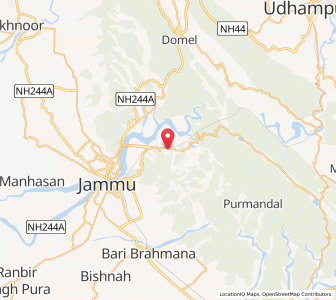 Map of Bajalta, Kashmir
