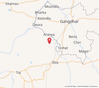 Map of Bajpur, Madhya Pradesh