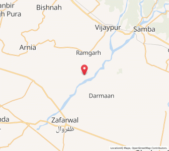 Map of Bajra, Kashmir