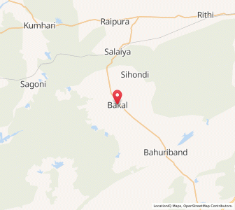Map of Bakal, Madhya Pradesh