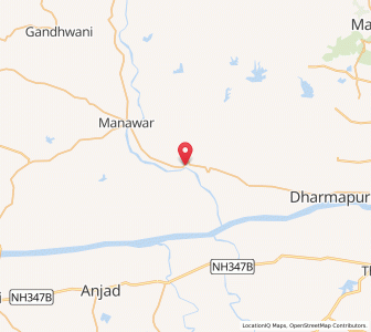 Map of Bakaner, Madhya Pradesh