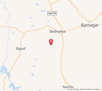 Map of Bakhtgarh, Madhya Pradesh