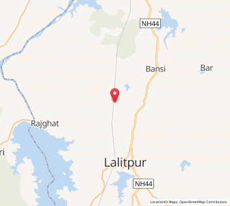 Map of Baktar, Uttar Pradesh