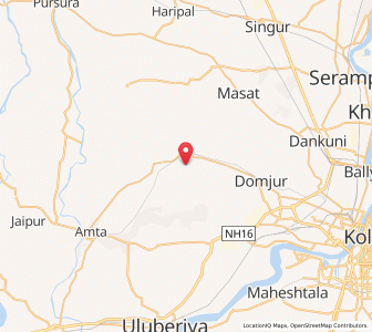 Map of Bakul, West Bengal
