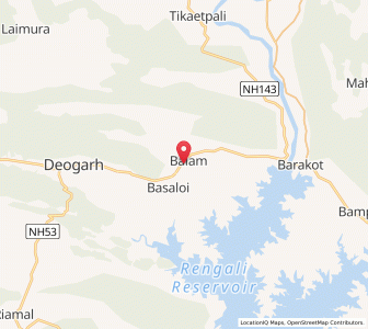 Map of Balam, Odisha